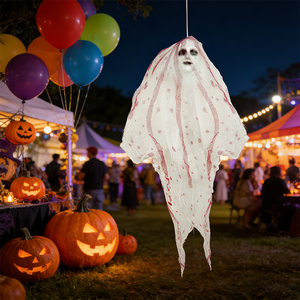 Nuevo Artículo 2026: Fantasma Colgante Animatrónico Personalizable para Decoraciones de Halloween, Accesorios Animatrónicos de Terror para Halloween - Product Image 6
