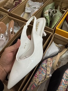 <span class=keywords><strong>Sandalias</strong></span> de Tacón Alto Aguja para Mujer con Talón Descubierto y Hebilla Cuadrada, Zapatos Sexy de Charol Finos, Venta al por Mayor Mixta - Product Image 6