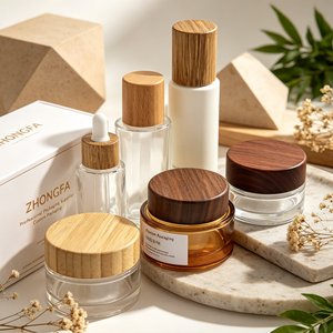 Custom Logo Cosmetic Cream Jars With Clear <b>Container</b> And <b>Bamboo</b> Wooden Screw Caps For Skincare Packaging - Product Image 6