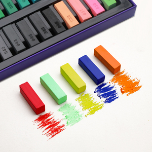 Artecho nuovi 50 colori vivaci mini morbido pastello non tossico liscio di alta qualità breve pastello morbido <span class=keywords><strong>set</strong></span> art painting
