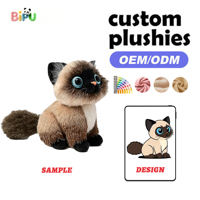 Fabricant de jouets en peluche personnalisés OEM, peluche chat noir moelleux en coton doux, design de simulation personnalisé, usine de jouets en peluche.