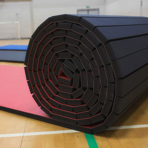 Alfombra Profesional de Espuma XPE para Gimnasia, Rollo Flexible de 42 pies x 6 pies para Ejercicios de Gimnasia - Product Image 1