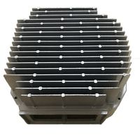 Dissipateur thermique en aluminium sablé sur mesure de Qingdao Metal Foundry pour boîtier de lumière LED