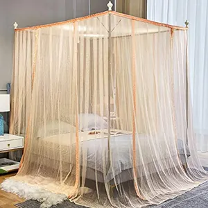 大人の寝室のためのプレミアム蚊帳長方形の白い蚊帳キャノピー