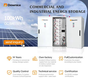 Paneles Solares Dawnice, Almacenamiento de Energía en Baterías Lifepo4 de 100kw 200kw, Gabinete de Almacenamiento de Energía Industrial y Comercial - Product Image 6