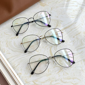 Montures de lunettes en acier inoxydable Me5-66025, rondes, monture complète, unisexe, légères, anti-UV et anti-lumière bleue - Product Image 3