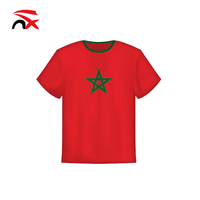 Vente en gros de haute qualité, compétitions sportives à grande échelle, écharpe en jersey avec drapeau marocain pour cadeau