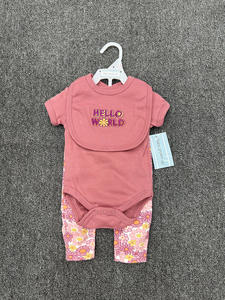 <span class=keywords><strong>Neonato</strong></span> <span class=keywords><strong>maschio</strong></span> e femmina bambino 3 pezzi di abbigliamento in cotone - Product Image 2