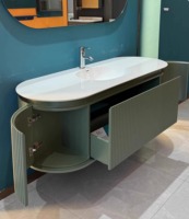 Meuble-lavabo autoportant pour salle de bain avec double vasque de 30 pouces, armoire de salle de bain et armoire à pharmacie