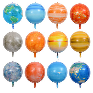 Globos 4D de 22 Pulgadas, Planeta Tierra, <span class=keywords><strong>Mercurio</strong></span>, <span class=keywords><strong>Sistema</strong></span> <span class=keywords><strong>Solar</strong></span>, Universo, Globos Esféricos para Decoración de Fiestas - Product Image 1