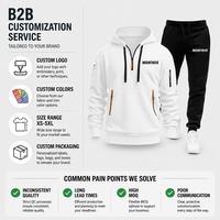Conjunto Deportivo de Hombre con Tejido Waffle, Sudadera con Capucha y Cierre Frontal, Bolsillos Utilitarios en las Mangas, Pantalones Deportivos Casuales Urbanos, Fabricación Personalizada