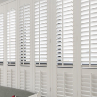 Persianas Tradicionales de PVC para Sala de Estar, Persianas de Plástico Imitación Madera y de Madera