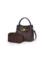 Sac seau en PU léger et tendance pour femme, avec fermeture à cadenas, petit sac bandoulière haut de gamme, best-seller transfrontalier