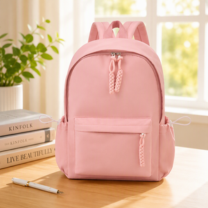 Custom Logo School Kid Bags with logo Polyester Soft Back Waterproof School Bag Girls Back to School <b>clear</b> <b>Backpack</b> - Product Image 1