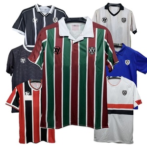 PALMER Rétro Football Jersey Maillot De <span class=keywords><strong>Foot</strong></span> Vintage BRÉSILIEN PROFESSIONNEL Impression Logo OEM Rétro Football Jersey - Product Image 6