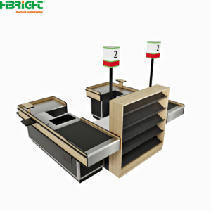 Experto <span class=keywords><strong>en</strong></span> Equipamiento de Tiendas, Unidad de Pago Modular con Gestión de Cables Integrada, Estructura con Recubrimiento <span class=keywords><strong>en</strong></span> Polvo para Farmacias y Drogarias - Product Image 4