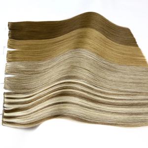 ผมต่อแบบดับเบิ้ลดรอน ไร้รอยต่อ ทำจากผมแท้ ถักด้วยมือ  ความยาวสูงสุด  ความหนาแน่นสูงสุด - Product Image 1