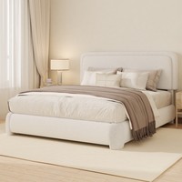 Luxuriöses, umwandelbares Samtbettgestell mit verstellbarem Boxspring, hochdichter Polsterplatte und zwei Massagemotoren