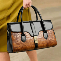 Nouveau sac de créateur à motif crocodile, sac à main vintage, mode féminine, sac à bandoulière exquis et luxueux de haute qualité pour femmes