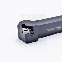SER/L-2525-M22 CNC External Threading Toolholder Steel Shank Compatible with 22ER/EL Threading Inserts for CNC Lathe