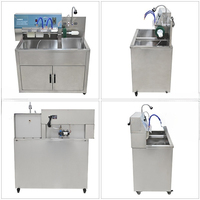 Machine industrielle de nettoyage de semelles de chaussures électriques en acier inoxydable haute efficacité, lavage personnalisé de baskets et de chaussures, prix bas