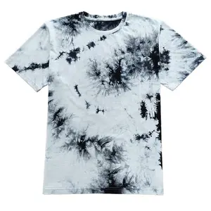 Customize High Quality Men's T-shirts 100% Cotton Soft Hand Feel T-shirt For Men Tie Dye Printing Clothes Men T-shirt