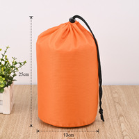 Sac de sport personnalisé en nylon polyester léger et étanche avec cordon de serrage avec logo gratuit, utilisation quotidienne, motif type lettre