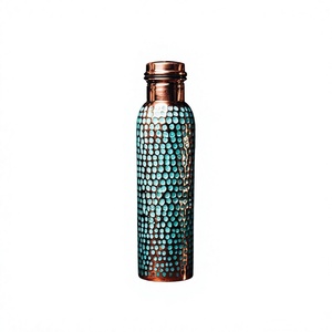 Drinkware Real <b>Copper</b> <b>Bottle</b> Customizable Pure <b>Copper</b> Water <b>Bottle</b> For Sale Bohemian Design Eco Friendly For Adults Use - Product Image 1