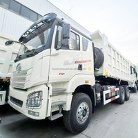 Camion benne lourd diesel FAW 6X4 de marque chinoise d'origine, neuf, avec conduite à gauche, caméra de recul, 390HP/420HP, à vendre