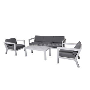 Leisure Garden <b>Sofas</b> <b>Outdoor</b> KD Structure 4pcs Set Furniture Villa Exterior Hotel Courtyard Patio Sectional - Product Image 2