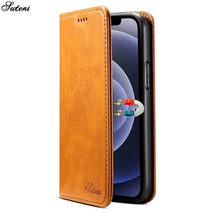SUTENI accessoires de téléphone portable étuis pour iPhone13 Pro <span class=keywords><strong>Max</strong></span> étui à rabat en cuir avec support de carte pour iPhone 12 Mini - Product Image 2