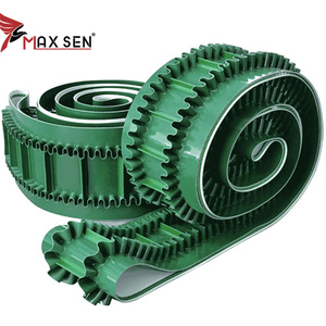Nastro trasportatore a parete laterale ondulato in <span class=keywords><strong>PVC</strong></span>/PU con tacchetta per trasportatore inclinato - Product Image 3