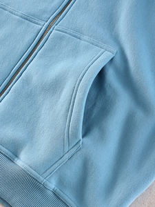 Diseñador personalizado China Venta al por mayor Zip Hood Melanin Heavyweight 360g Algodón Oversized Slimfit Loose Fit Otoño Sudaderas con capucha personalizadas - Product Image 4