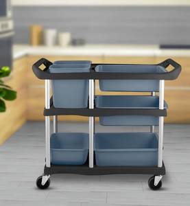 Rueda Giratoria de <span class=keywords><strong>TPR</strong></span> de 4 Pulgadas con Placa de Montaje, Repuesto para Carrito de Muebles - Product Image 2