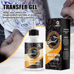 Wholesale DQFART 120ML high quality <b>tattoo</b> <b>transfer</b> gel transparent gel can OEM <b>transfer</b> clear ingredients safe - Product Image 2