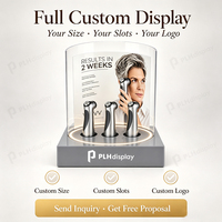 Support de présentation de comptoir pour appareil de beauté en acrylique avec base LED, support pour appareil facial pour vitrine de magasin de détail