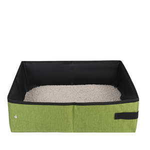 Pauljet Portable <b>Cat</b> <b>Litter</b> <b>Box</b> Foldable Waterproof Large Space <b>Outdoor</b> Travel <b>Cat</b> Toilet - Product Image 5