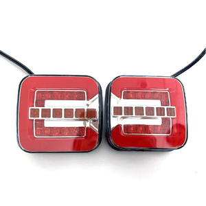24V LED Nhấp Nháy Đèn Hậu Phanh Ánh Sáng Lần Lượt Tín Hiệu Phản Xạ Chỉ Số Bên Trái Bên Phải Phía Sau Đèn Cho Rơ Moóc Nhiệm Vụ Nặng Nề Xe Tải - Product Image 1