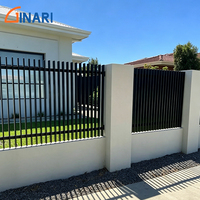 Panneaux de clôture modernes en aluminium à lattes, thermolaqués, pour extérieur, jardin, piscine, usage résidentiel