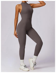 Nuovi Stili di Tute Intere da Fitness per Donna, Abbigliamento Sportivo da Palestra, Tuta da Yoga con Zip - Product Image 5
