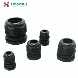 IP68 PG7 PG11 PG21 m20 m22 mg25 bucins tamanho Nylon plástico Impermeável Cable gland