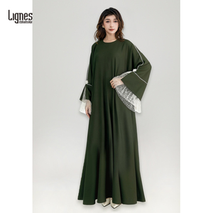 Рамадан Абая: Женское мусульманское платье для молитв в арабском стиле Дубай, Кебая, Кафтан, Роба (для женщин) - Product Image 4