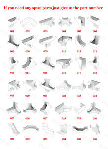 Croce Orizzontale Ignifuga Verniciata a Polvere per Canalina Portacavi - Product Image 3