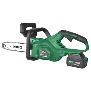 Customized KIMO 20V Brushless Lithium Portable 12 inch Chain Saw Cordless Electric Chain Saw Wood Cutting Machine