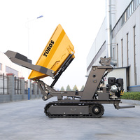Meistverkaufter TOROS Mini-Dumper Raupenfahrzeug Hersteller Tragbarer Mini-Dumper Transportfahrzeug Hydraulischer Diesel-Mini-Dumper