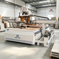 Centre d'usinage CNC pour le travail du bois, machine de nesting avec chargement et déchargement automatiques ATC pour la fabrication de meubles, portes et tables