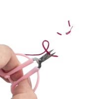 Ciseaux multifonctionnels miniatures en acier inoxydable rose clair 6,5 cm, accessoires de couture, broderie, DIY, point de croix
