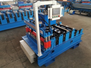 Fliesen Maschinen hersteller Rolle Ehemalige gerippte Aluminium dach Crimpen Fliesen für Farbe Stahl Metall bogen Dach platte Kurven maschine - Product Image 6