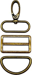 Inch Swivel Snaps <b>Hooks</b> D Rings Tri Glides Slide Buckles For Purse Bag Straps Making <b>Dog</b> Collars Hardware - Product Image 1