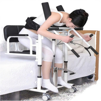 Chaise de transfert pour personnes handicapées, fauteuil de transfert pour toilettes, pour personnes âgées et patients alités, élévateur hydraulique en acier au carbone, certifié CE